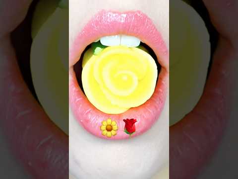 asmr EMOJI FOOD EDIBLE ROSE 이모지 챌린지 모음집 🌼🌹 eating sounds 리얼사운드 먹방