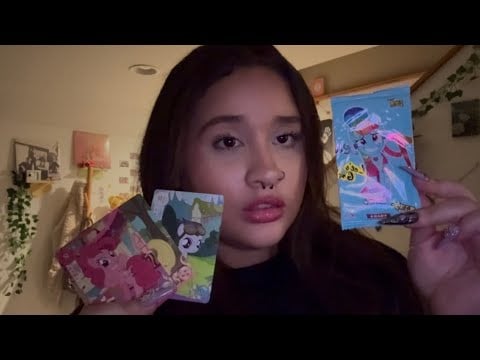 ASMR My Little Pony Trading Cards Unboxing
