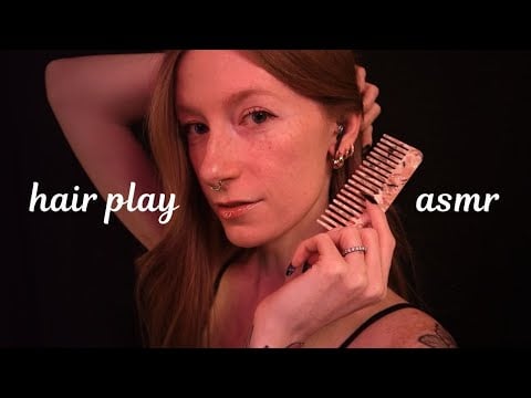 Soft-spoken ASMR | Hair play with accessories & scalp scratching ✨ (Cozy rambles)
