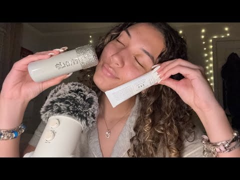 ASMR cozy nighttime skincare routine 🫧 clicky whispers + tapping