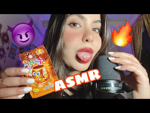 ASMR Tingly mouth sounds (tktk, pluck, clicking) & hand movements 😴