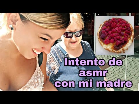 NO ASMR!! asmr CÓMICO-Intento de ASMR con mi MADRE-RECETA TARTA DE QUESO LA VIÑA