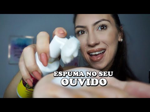 ASMR DURMA AGORA COMO UM BEBÊ (sons arrepiantes de espuma e hand movements)