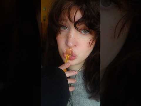 Tiny spoon mouth sounds ASMR #asmr #mouthsounds
