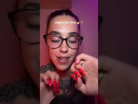 unghiette 💅💅💜 #asmr #relax #triggersforsleep #tingles #tapping