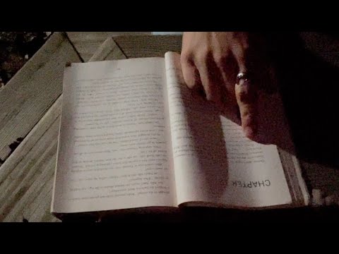ASMR Outside Nighttime Reading