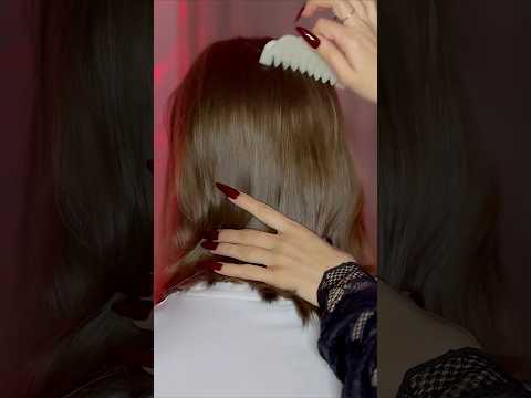 ASMR Stone Comb Scalp Massage 💆‍♂️ Relaxing Hair Sounds #asmr #haircare