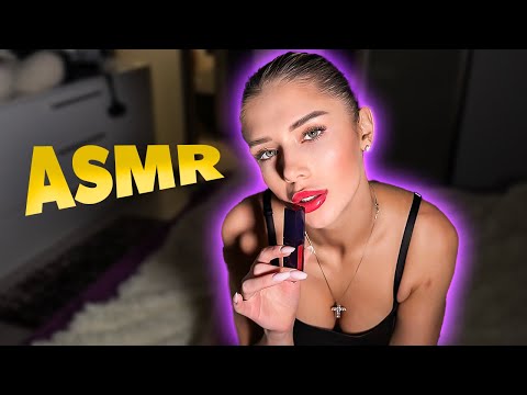 [4K USA ASMR] Hongssusuh Lipstick 😳 Real Lip Sounds, Smacks & Close-Up Texture Focus