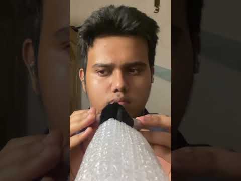 ASMR Brushing on bubble wrap