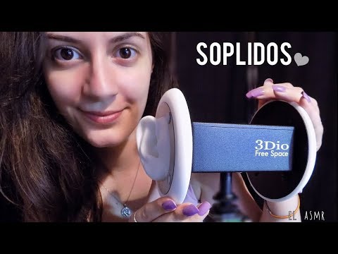 ♡ASMR español♡ SOPLIDOS en tus OREJAS! (ear cupping,touching,tapping)