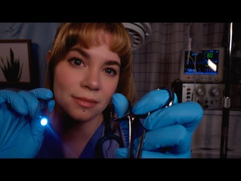 ASMR 🌜 Late Night Nurse Exam - Full Body | Medical Roleplay