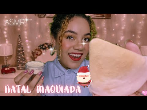 ASMR MAQUIANDO VOCÊ PARA O NATAL 🎄🎁🎅