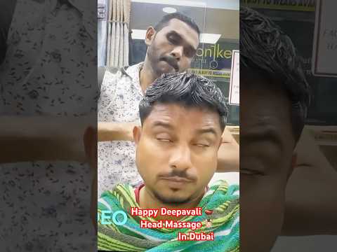 Happy Deepavali Head Massage In Dubai 😱🪔 #tranding #viral #short  #dubai #india