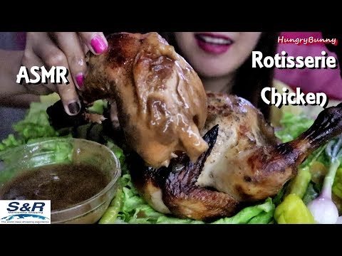 ASMR WHOLE ROTISEERIE CHICKEN EATING NO TALKING  로티 세리 치킨