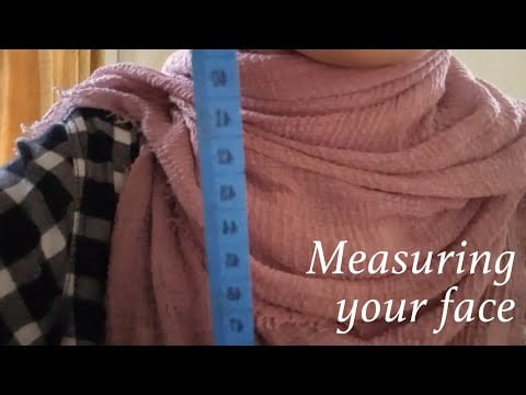 ASMR | Quick measuring your face (Soft spoken)