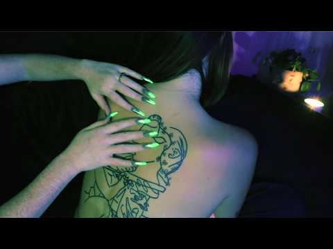 ASMR Brain-Melting Back, Nape, Ear Tracing & Hairplay 💜✨