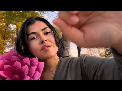 Outdoor ASMR | Fall Vibes! (lo-fi ramble and hand movements)