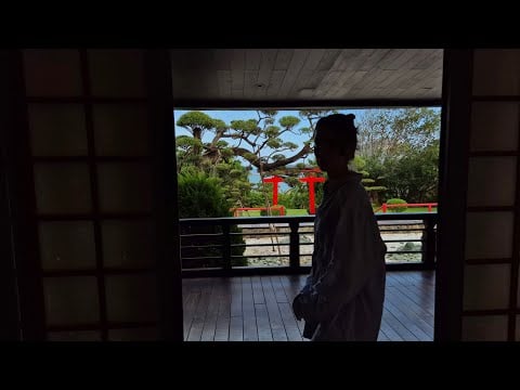 💙 ASMR in Japanese garden 🎴 Ferris Wheel 💙 Fast tracing, Hand movements, Counting, Running around