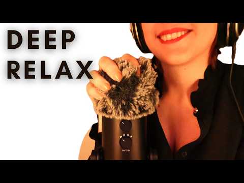 Ultra Relaxing ASMR Scalp and EAR Massage for Sleep 😴Mic Scratching, Rubbing, Visuals | Whispering