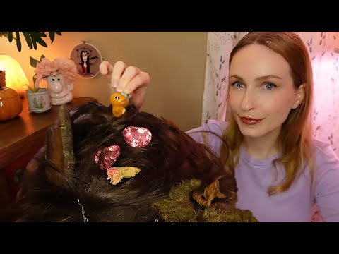 Gently Removing ASMR Triggers From Your Hair (Soft spoken Personal Attention,Brushing,Scalp Massage)