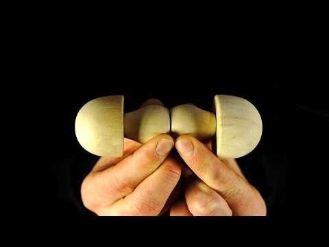 ASMR Wooden mushrooms (pure sound)