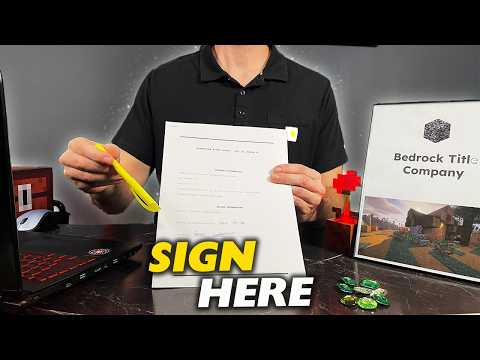 Signing the Deed on Your New Minecraft Property 🏘️ (ASMR Roleplay)