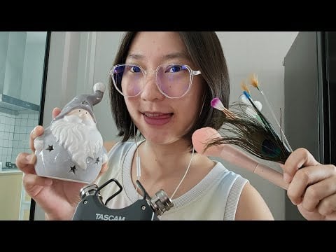 ASMR Ear Cleaning & Triggers แคะปั่นหูและเคาะสิ่งของ 🦻