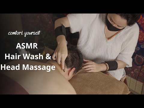 ASMR Hair Wash & Head Massage  Pure Relaxation & Tingles Using My Hands & Tools