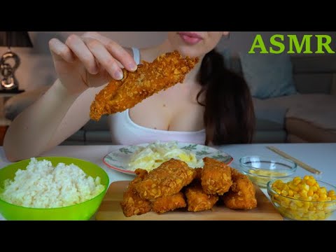 ASMR | Crispy Chicken Strips & Crispy Onions | EATING SOUNDS | No Talking | Lady M. ASMR