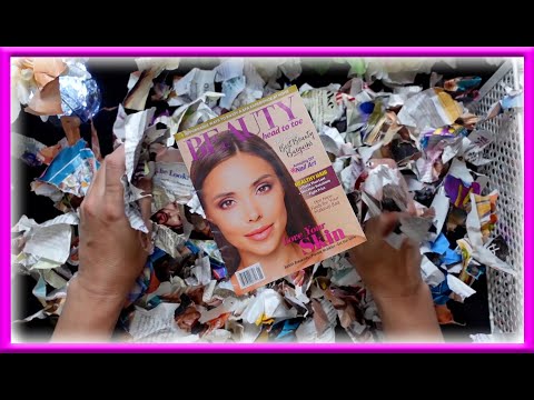 ASMR: Tearing/Ripping/Crinkling Magazine | Page Turning | Paper Sounds | No Talking