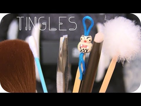 ASMR Ear Cleaning & Ear Massage – Japanese Ear Pick, Tweezers, Q-Tip, Makeup Brushes