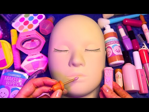 ASMR Fake Makeup on Mannequin (Whispered)