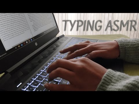 ASMR 20mins of relaxing keyboard typing to help you study