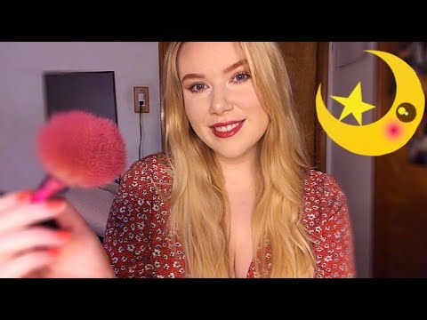 *ASMR*Soft Lens Brushing & Whisper Ramble (I'M BACK!)