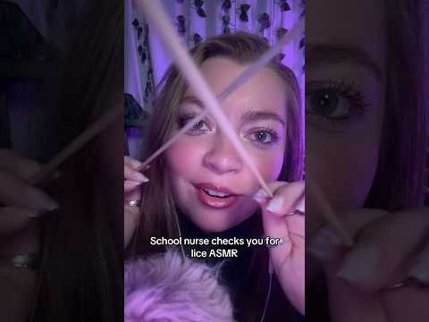 School nurse check you for lice ASMR