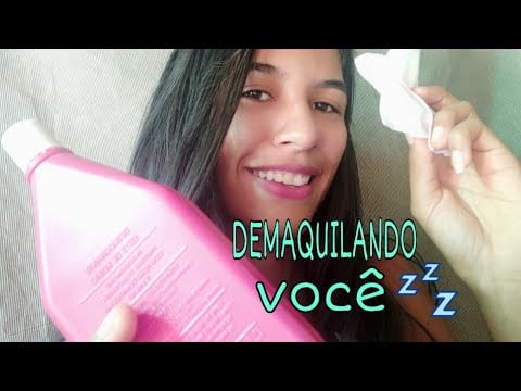 ASMR " DEMAQUILANDO VOCÊ PARA DORMIR/ binaural