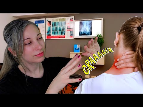 Clinica ASMR | Ajuste Quiropráctico Realista | CRUJIDOS | Roleplay médico
