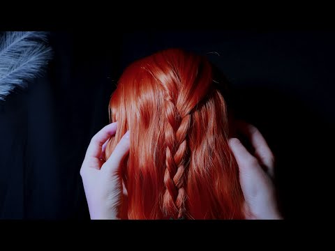 ASMR Hair Brushing and Hair Braiding to Help you Fall Asleep | Whispered & No Talking 💤