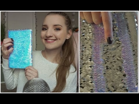 [ASMR] The Most Tingly Sequin Journal - Whispers, Writing & Lots of Crunchy Sounds!