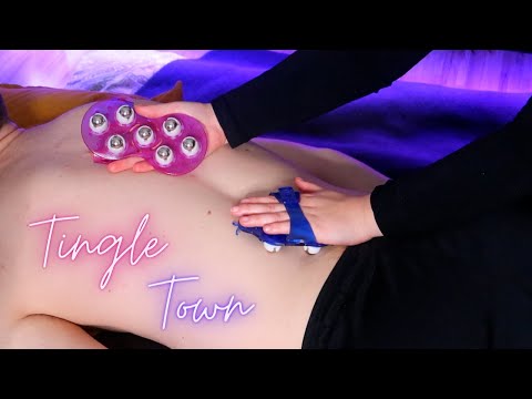 [ASMR] Tingly RÜCKENMASSAGE am Kaminfeuer ❤️🔥| Tingle Town Adventskalender Collab | ASMR Marlife