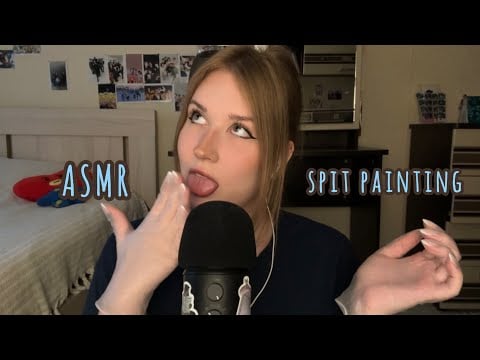 asmr fake spit painting 