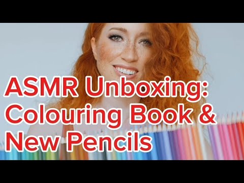 ASMR Unboxing: Colouring Book & New Pencils ✏️🎨🌈