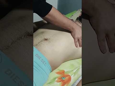 INTENSIVE MASSAGE FOR ABDOMEN AND CHEST AREA #satisfying #relaxing #asmr #shorts #massage