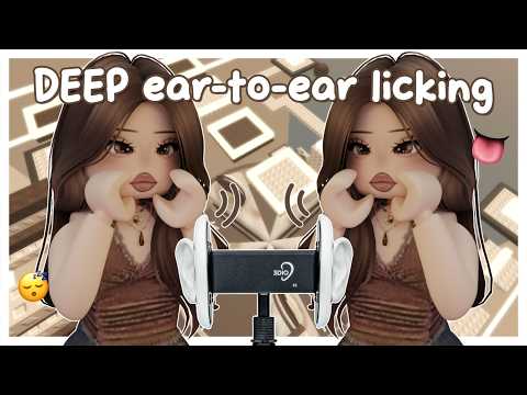 (roblox asmr 🌙) DEEP ear-to-ear licking sounds! 👅😴