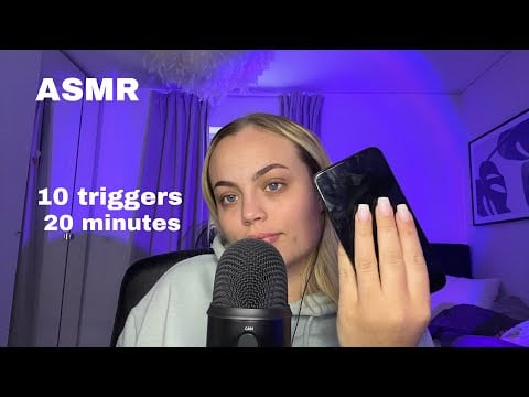 ASMR 10 triggers in 20 minutes (tinglyyy)
