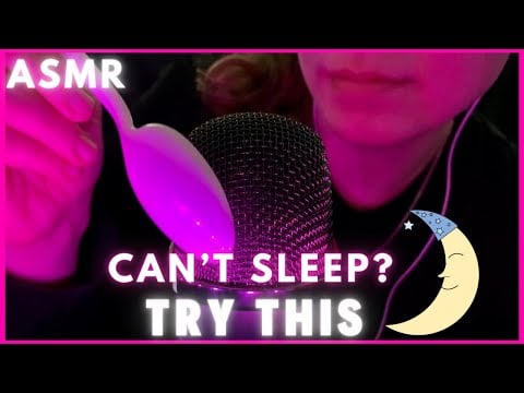 ASMR -  Can’t Sleep? Try This😴(Plastic Spoon Nibbles, Mouth Sounds, Eating the Mic, Stress Relief)