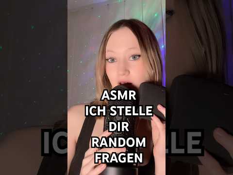 ASMR Ich stelle dir random Fragen 😎. #fabricscratching #pov #mouthwhisper #asmr #germanasmr