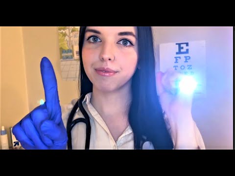 Sleepy Eye Exam (ASMR) | Light Triggers, Glove Sounds, Medical Roleplay
