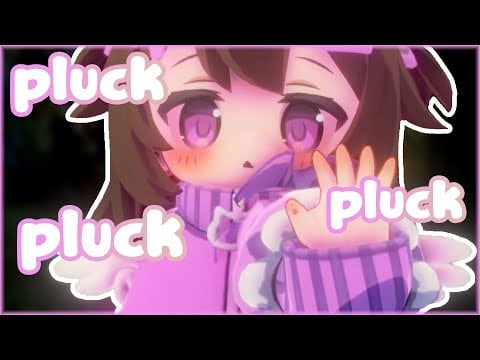 ASMR Forest creature removes your negative thoughts ♡ Positive Affirmations ♡  Mouth sounds ♡ VTuber