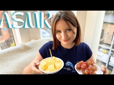 Mukbang ASMR with Fresh Fruits | Close-Up Visual & Gentle Sound Triggers